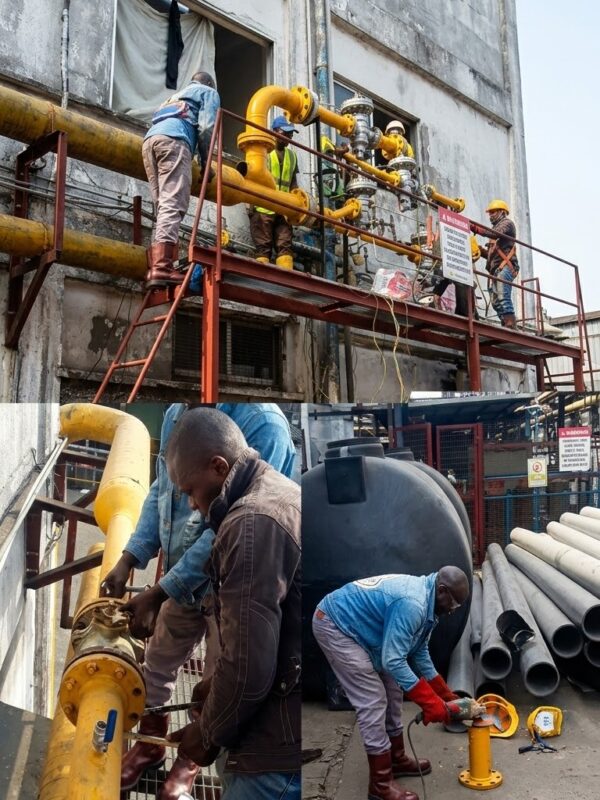 Fabrication and installation of 2 line bypasses at FMN facility, Lagos